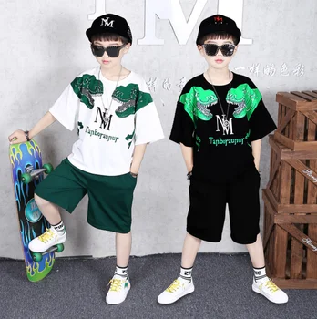 Summer Teenage Boys Girls Outfits Short Sleeve dinosaur T Shirt & Shorts Dancing hip hop 8 10 12 14 Years Boys kids Clothing Set 
Summer Teenage Boys Girls Outfits Short Sleeve dinosaur T Shirt & Shorts Dancing hip hop 8 10 12 14 Years Boys kids Clothing Set