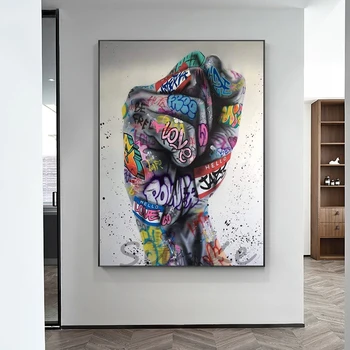 Fist Inspirational Graffiti Art Painting on Canvas Posters and Prints Wall Art Picture for Living Room Office Cuadros Decor 
Fist Inspirational Graffiti Art Painting on Canvas Posters and Prints Wall Art Picture for Living Room Office Cuadros Decor