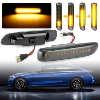 2pcs Flowing Water 18 SMD LED Turn Signal Light Side Marker Sequential Indicators Lamp Fit For BMW 3 Series E46 Accessories
2pcs Flowing Water 18 SMD LED Turn Signal Light Side Marker Sequential Indicators Lamp Fit For BMW 3 Series E46 Accessories