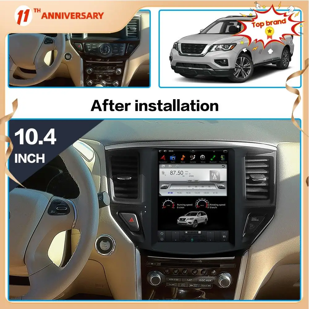 Автомагнитола для Nissan Pathfinder 2012 +, мультимедийный плеер PX6, Android 9,0, 4 гб + 64 гб, вертикальный экран, автомобильная GPS-навигация DSP CARPLAY
Автомагнитола для Nissan Pathfinder 2012 +, мультимедийный плеер PX6, Android 9,0, 4 гб + 64 гб, вертикальный экран, автомобильная GPS-навигация DSP CARPLAY