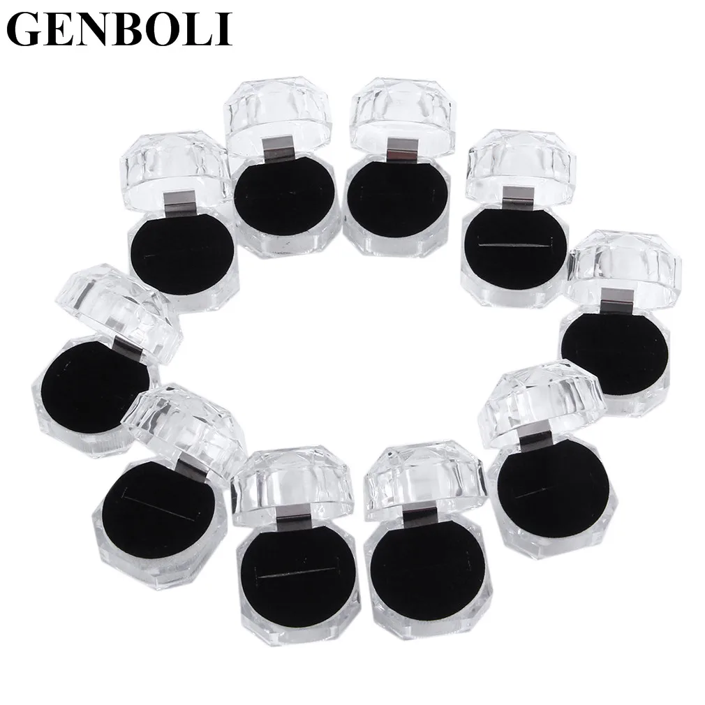 New 10pcs Clear Acrylic Crystal Ring Earrings Display Boxes Storage Organizer Package Case Transparent Jewelry Box Holder
New 10pcs Clear Acrylic Crystal Ring Earrings Display Boxes Storage Organizer Package Case Transparent Jewelry Box Holder