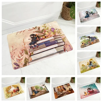 Soft Floor Mat for Children Room Cute Mori Girl Dining Hall Non-Slip Decor Doormat Girl and Dog Flannel Bedroom Carpet 40x60cm
Soft Floor Mat for Children Room Cute Mori Girl Dining Hall Non-Slip Decor Doormat Girl and Dog Flannel Bedroom Carpet 40x60cm