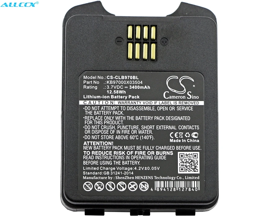 Аккумулятор Cameron Sino на 3400 мА · ч KB97000X03504 для CipherLab 9700 | Электроника