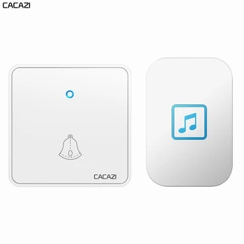 CACAZI Home Wireless Doorbell Waterproof 300M Remote 60 Rings 0-110DB Chimes CR2032 Battery Transmitter US EU UK Plug Receiver
CACAZI Home Wireless Doorbell Waterproof 300M Remote 60 Rings 0-110DB Chimes CR2032 Battery Transmitter US EU UK Plug Receiver