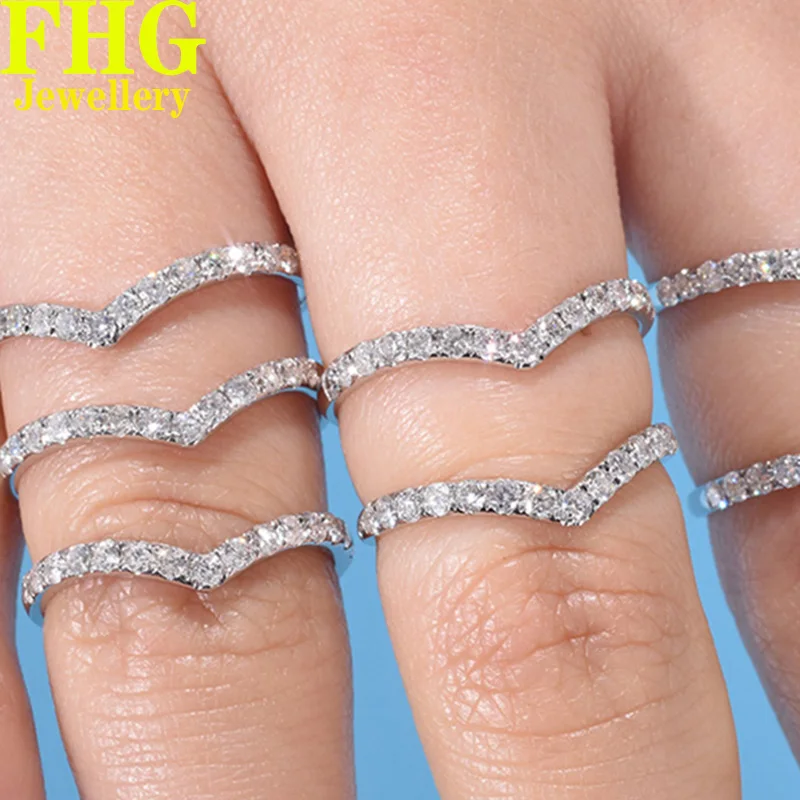 18K Au750 White Gold Ring 0.2Carat Nature Diamond Ring V inlaid ring Wedding Party Engagement Anniversary Fashion Elegant
18K Au750 White Gold Ring 0.2Carat Nature Diamond Ring V inlaid ring Wedding Party Engagement Anniversary Fashion Elegant