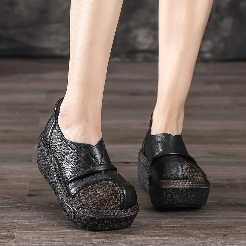 Hui gu Origional 2019 Autumn And Winter New Style Genuine Leather Weaving Thick Bottomed shen kou xie Women's Vintage Waterproof
Hui gu Origional 2019 Autumn And Winter New Style Genuine Leather Weaving Thick Bottomed shen kou xie Women's Vintage Waterproof