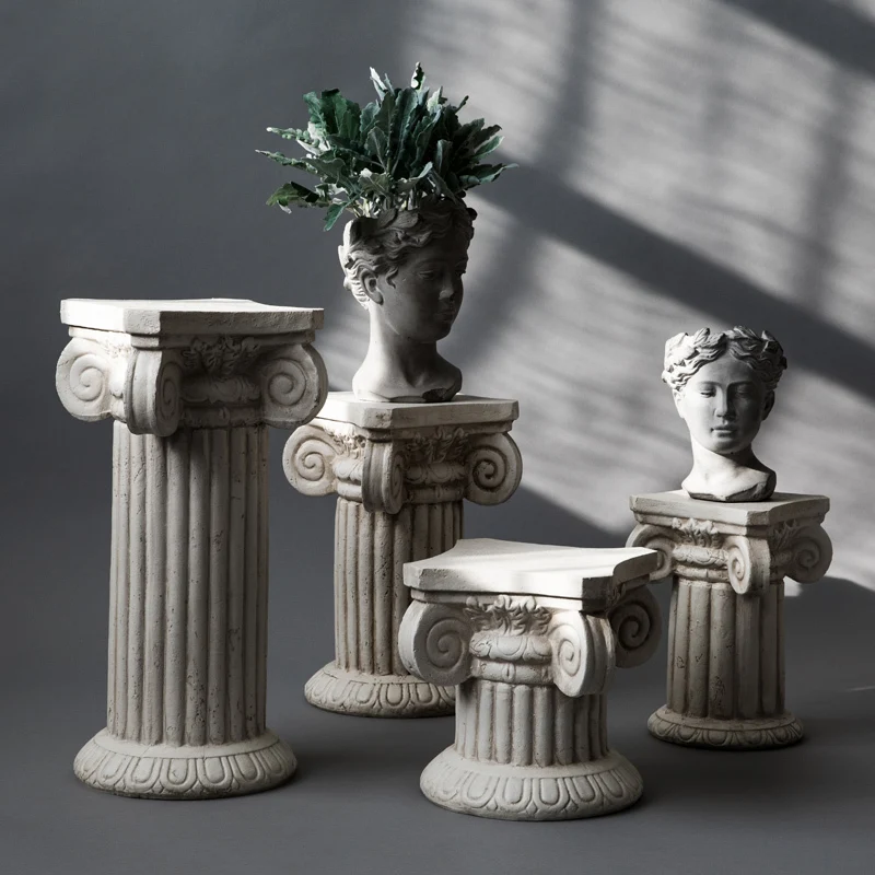 European gold Roman column resin sculpture decoration living room floor retro nostalgic home office decoration
European gold Roman column resin sculpture decoration living room floor retro nostalgic home office decoration