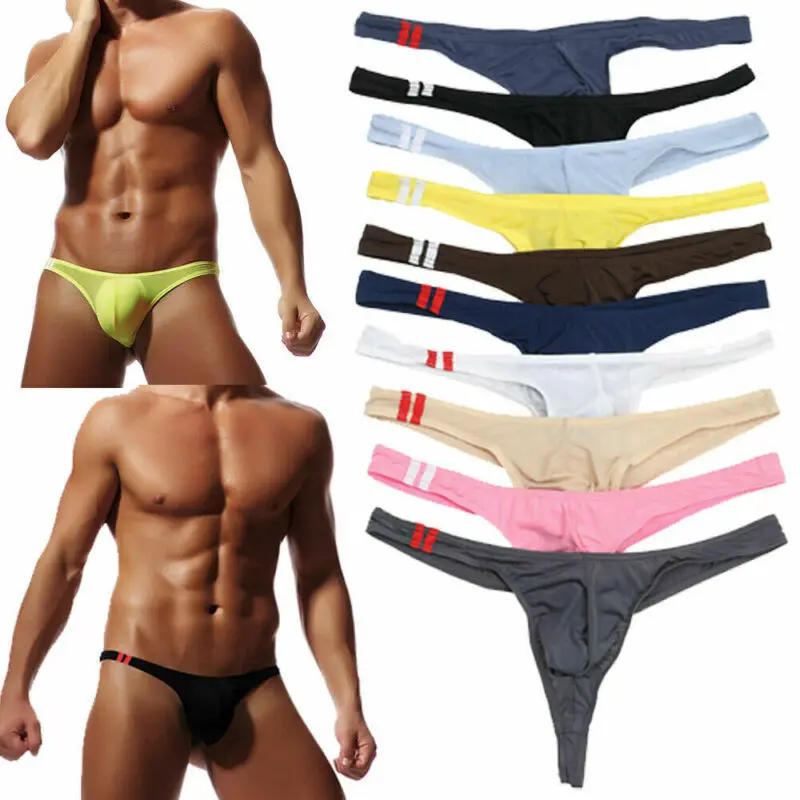 10 Color Men Underwear T Back G String Briefs Sexy Breathable Thong Lingerie Men Thong Black White Blue Yellow
10 Color Men Underwear T Back G String Briefs Sexy Breathable Thong Lingerie Men Thong Black White Blue Yellow