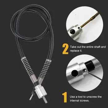 Stainless Steel Handle Flexible Shaft Mini Electric Drill Rubber Grinder Tool