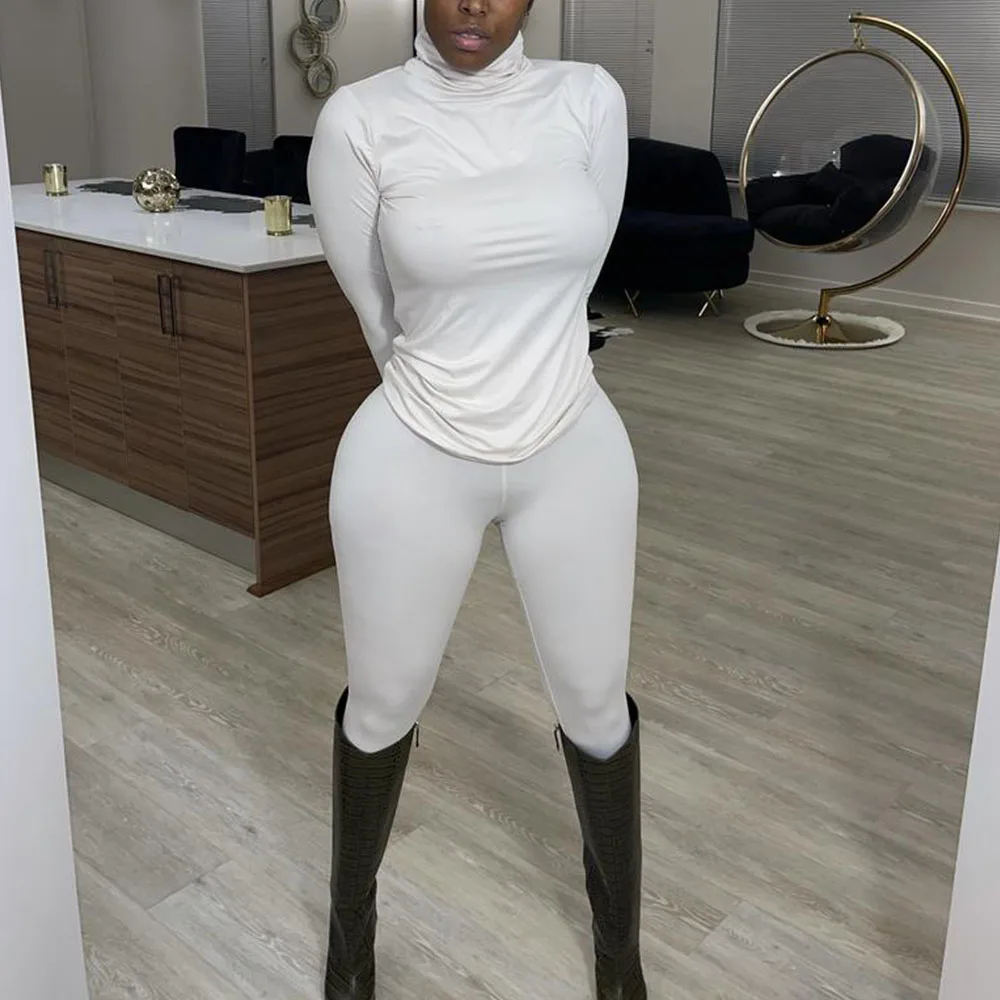 Casual Solid Two Piece Set Top and Pants Matching Sets for Women Clothes Fall Winter Turtleneck Lounge Wear 2 Piece Outfits Sets
Casual Solid Two Piece Set Top and Pants Matching Sets for Women Clothes Fall Winter Turtleneck Lounge Wear 2 Piece Outfits Sets