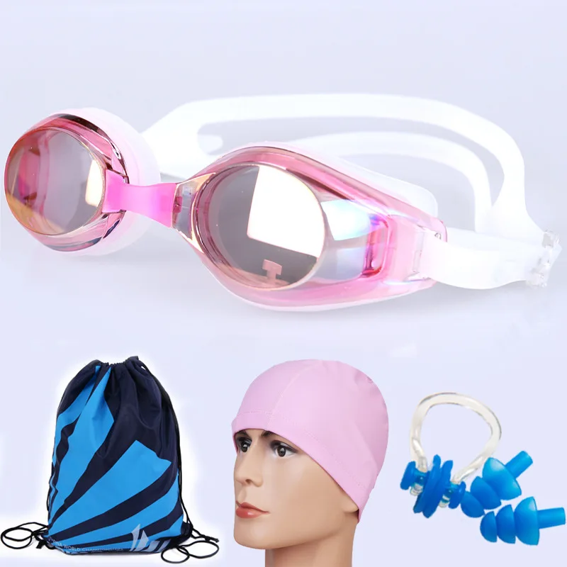 Goggles Student High-definition Waterproof Anti-fog Electroplated Transparent Women's-Style Swimming Goggles Set Adult Swimming
Goggles Student High-definition Waterproof Anti-fog Electroplated Transparent Women's-Style Swimming Goggles Set Adult Swimming