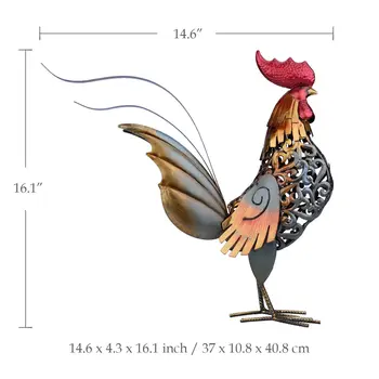 Metal Sculpture Carved Iron Rooster Home Furnishing Articles Artwork Vivid For Home Decoration Accessories
Metal Sculpture Carved Iron Rooster Home Furnishing Articles Artwork Vivid For Home Decoration Accessories