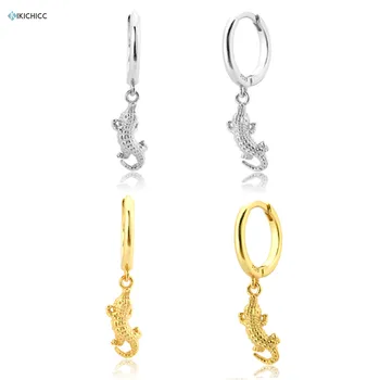 Kikichicc European 925 Sterling Silver Gold Crocodile Pendiente Charm Drop Earring Animal Collection Women Rock Punk Jewelry
Kikichicc European 925 Sterling Silver Gold Crocodile Pendiente Charm Drop Earring Animal Collection Women Rock Punk Jewelry