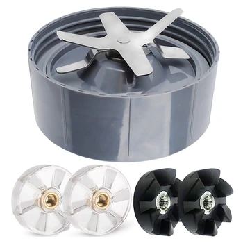 Blade Rubber Gears and Motor Base Top Gears Stainless Steel Cross Blade Replacement Parts for Nutribullet 600W/900W
Blade Rubber Gears and Motor Base Top Gears Stainless Steel Cross Blade Replacement Parts for Nutribullet 600W/900W