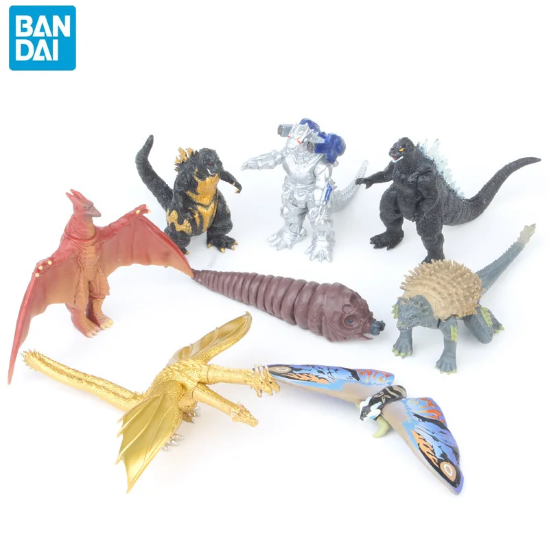 8 шт./компл. BANDAI см Q новая машина Godzilla King Ghidorah динозавры Triceratops ПВХ подарок для