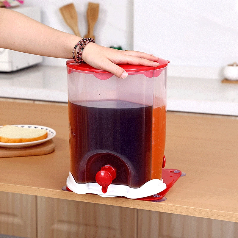3Grid Beer Wine Barrel Juice Dispensing Bucket Rotating with Faucet Beverage Barrel Beer Water Suction Cup Beverage Barrel
3Grid Beer Wine Barrel Juice Dispensing Bucket Rotating with Faucet Beverage Barrel Beer Water Suction Cup Beverage Barrel