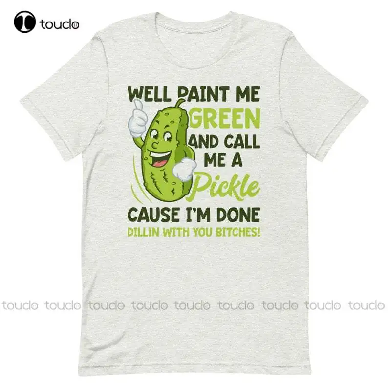 Футболка унисекс с коротким рукавом и надписью Call Me A Pickle | Мужская одежда