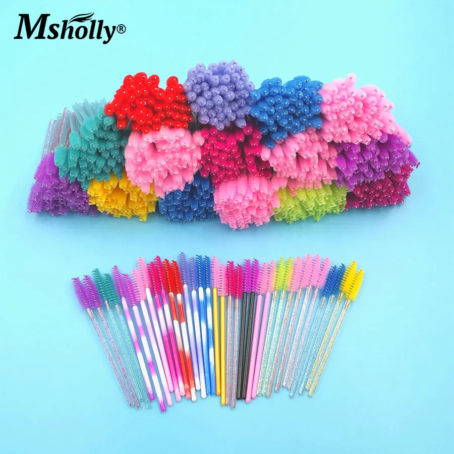 Eyelashes Wands Brushes 50pcs/pack Make up Colorful Eyelash Extension Disposable Eyelash Tools Diamond Handle Mascara Wands
Eyelashes Wands Brushes 50pcs/pack Make up Colorful Eyelash Extension Disposable Eyelash Tools Diamond Handle Mascara Wands