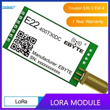 SX1262 LoRa Wireless Module 433MHz 470MHz 490MHz CDSENET E22-400T30DC 30dBm 10km UART RF Chip Transceiver Receiver Transmiter
SX1262 LoRa Wireless Module 433MHz 470MHz 490MHz CDSENET E22-400T30DC 30dBm 10km UART RF Chip Transceiver Receiver Transmiter