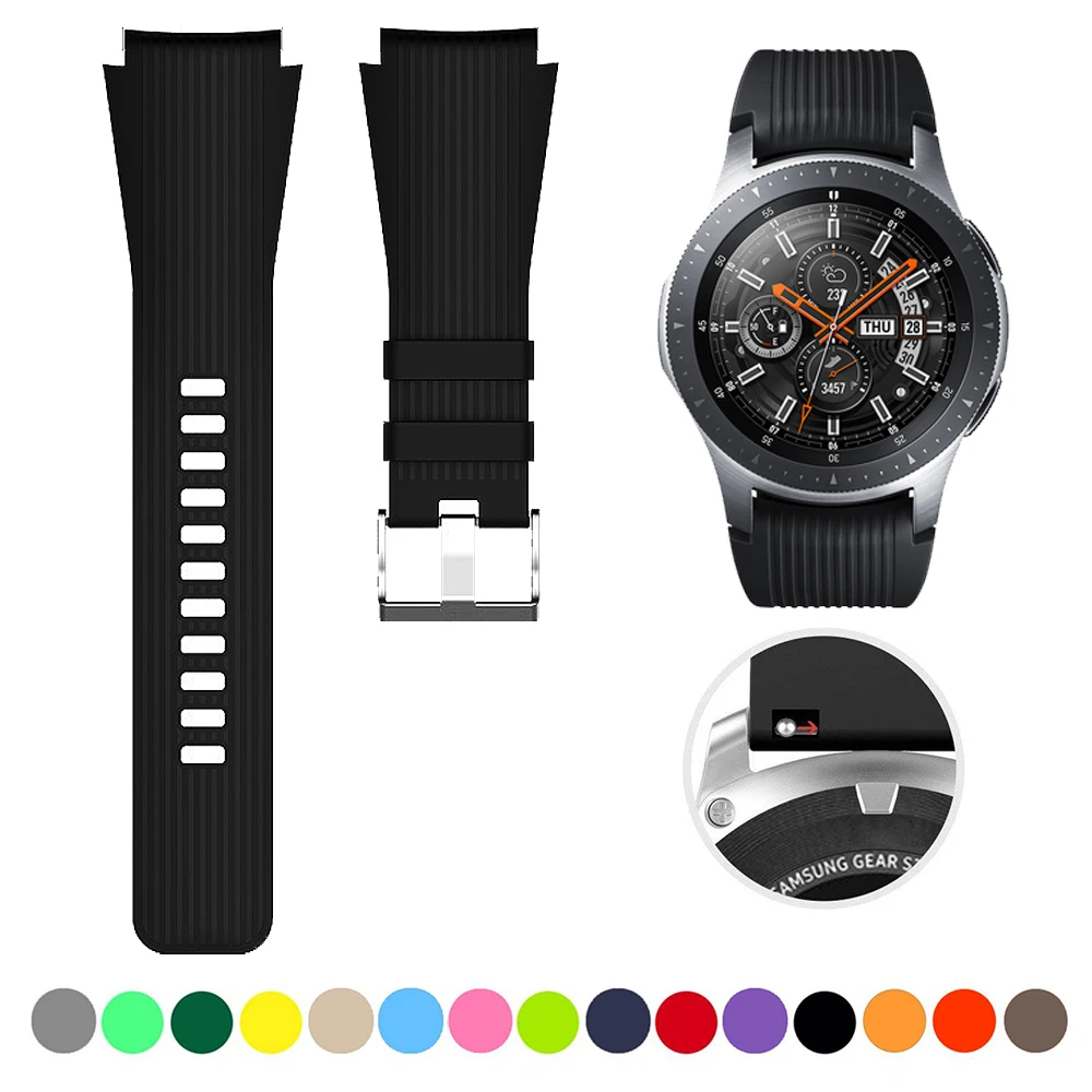Ремешок силиконовый для Galaxy Watch 46 мм 42 мм, спортивный браслет для Samsung Gear S3 Frontier/Classic active 2 Huawei Watch 2, 22 мм 20 мм
Ремешок силиконовый для Galaxy Watch 46 мм 42 мм, спортивный браслет для Samsung Gear S3 Frontier/Classic active 2 Huawei Watch 2, 22 мм 20 мм