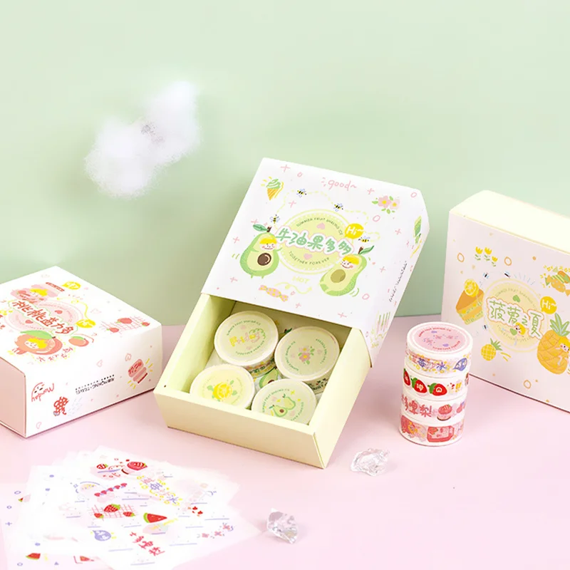 1Set Cute Fruit Masking Washi Tape DIY Decorative Adhesive Washi Tape Stickers For Diary Scrapbooking Decoration Office Supplies
1Set Cute Fruit Masking Washi Tape DIY Decorative Adhesive Washi Tape Stickers For Diary Scrapbooking Decoration Office Supplies