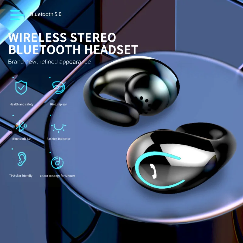 Фото Высокоточная качественная спортивная Bluetooth-гарнитура мини-наушники с одним