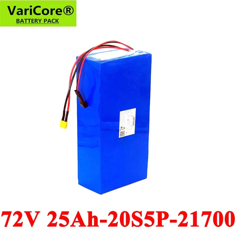 Литиевая батарея VariCore для электрического велосипеда, 72 в, 20S5P, 25 Ач, 1500 Вт, 2500 Вт, 21700 74 в
Литиевая батарея VariCore для электрического велосипеда, 72 в, 20S5P, 25 Ач, 1500 Вт, 2500 Вт, 21700 74 в