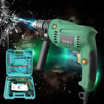 220V 1580w Power Corded Drill Kit Electric Metal Chuck V/Speed Forward Reverse With Mini Drill Grinding Wheel Hand Tools
220V 1580w Power Corded Drill Kit Electric Metal Chuck V/Speed Forward Reverse With Mini Drill Grinding Wheel Hand Tools