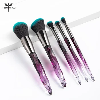 Anmor 5Pcs Essential Makeup Brush Set Soft Synthetic Hair Powder Blush Concealer Eyeshadow Blending Crystal Make Up Brushes Tool
Anmor 5Pcs Essential Makeup Brush Set Soft Synthetic Hair Powder Blush Concealer Eyeshadow Blending Crystal Make Up Brushes Tool