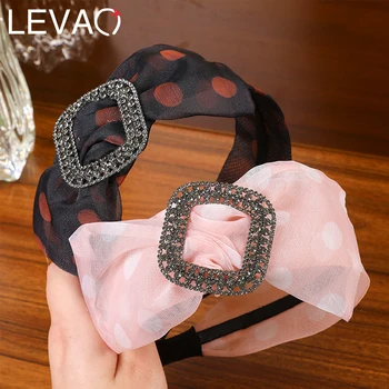 Levao Wide Side Bowknot Hairbands Girl Dot Print Headband Hair Accessories Shiny Rhinestone Cross Bow Headbands For Women Girls 
Levao Wide Side Bowknot Hairbands Girl Dot Print Headband Hair Accessories Shiny Rhinestone Cross Bow Headbands For Women Girls