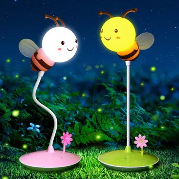 Dimmable Bee LED Night Light Baby Eye Protection Soft Feeding Light USB Rechargeable Night Lamp for Study Bedroom Children Gift
Dimmable Bee LED Night Light Baby Eye Protection Soft Feeding Light USB Rechargeable Night Lamp for Study Bedroom Children Gift