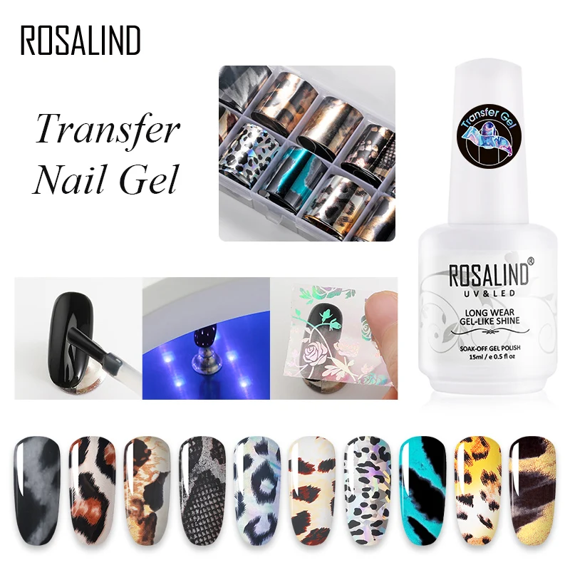 ROSALIND Transfer Gel Nail Polish With Sticker Nail Gel Hybrid Primer UV Lamp For Manicure Semi Permanent Gel Lacquer Nail Art
ROSALIND Transfer Gel Nail Polish With Sticker Nail Gel Hybrid Primer UV Lamp For Manicure Semi Permanent Gel Lacquer Nail Art