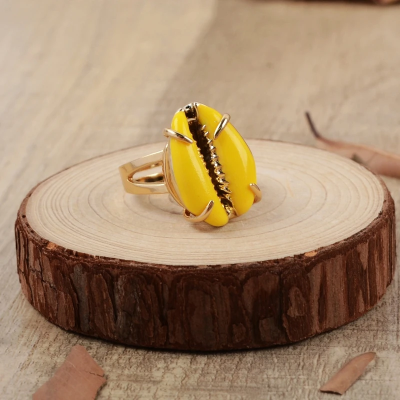 Natural Cowrie Shell Vogue Rings gold silver plated Prong Setting High Quality Rings Women Wedding Bridesmaid Jewelry Sea Shell
Natural Cowrie Shell Vogue Rings gold silver plated Prong Setting High Quality Rings Women Wedding Bridesmaid Jewelry Sea Shell