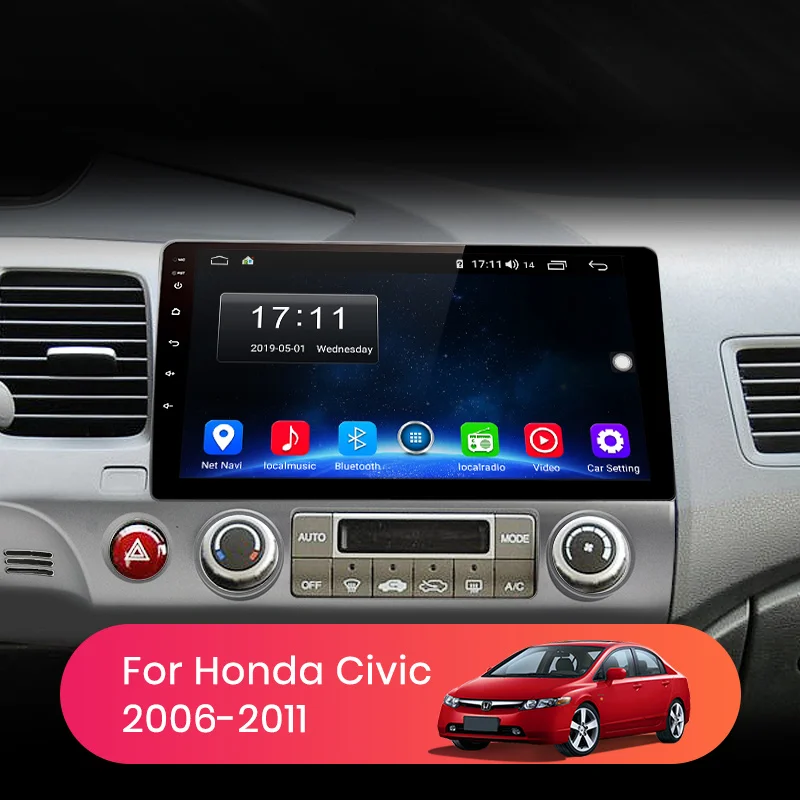 Автомагнитола AWESAFE PX9 для Honda Civic 8 2005 2011 мультимедийный видеоплеер с GPS 2din Android 10 0 2