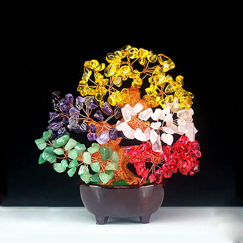 9 colors Crystal Lucky Tree Money Tree Bonsai Style Chinese Religious Feng Shui Craft For Wealth Home Office Decor Party Decor
9 colors Crystal Lucky Tree Money Tree Bonsai Style Chinese Religious Feng Shui Craft For Wealth Home Office Decor Party Decor