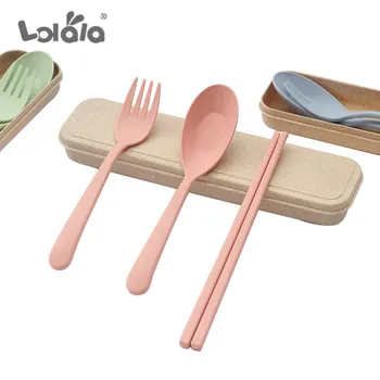 Portable Wheat Straw Tableware Cutlery Set Three Piece For Children Adult Travel Cutlery Kit Gift Dinnerware Set Kitchen Tools
Portable Wheat Straw Tableware Cutlery Set Three Piece For Children Adult Travel Cutlery Kit Gift Dinnerware Set Kitchen Tools