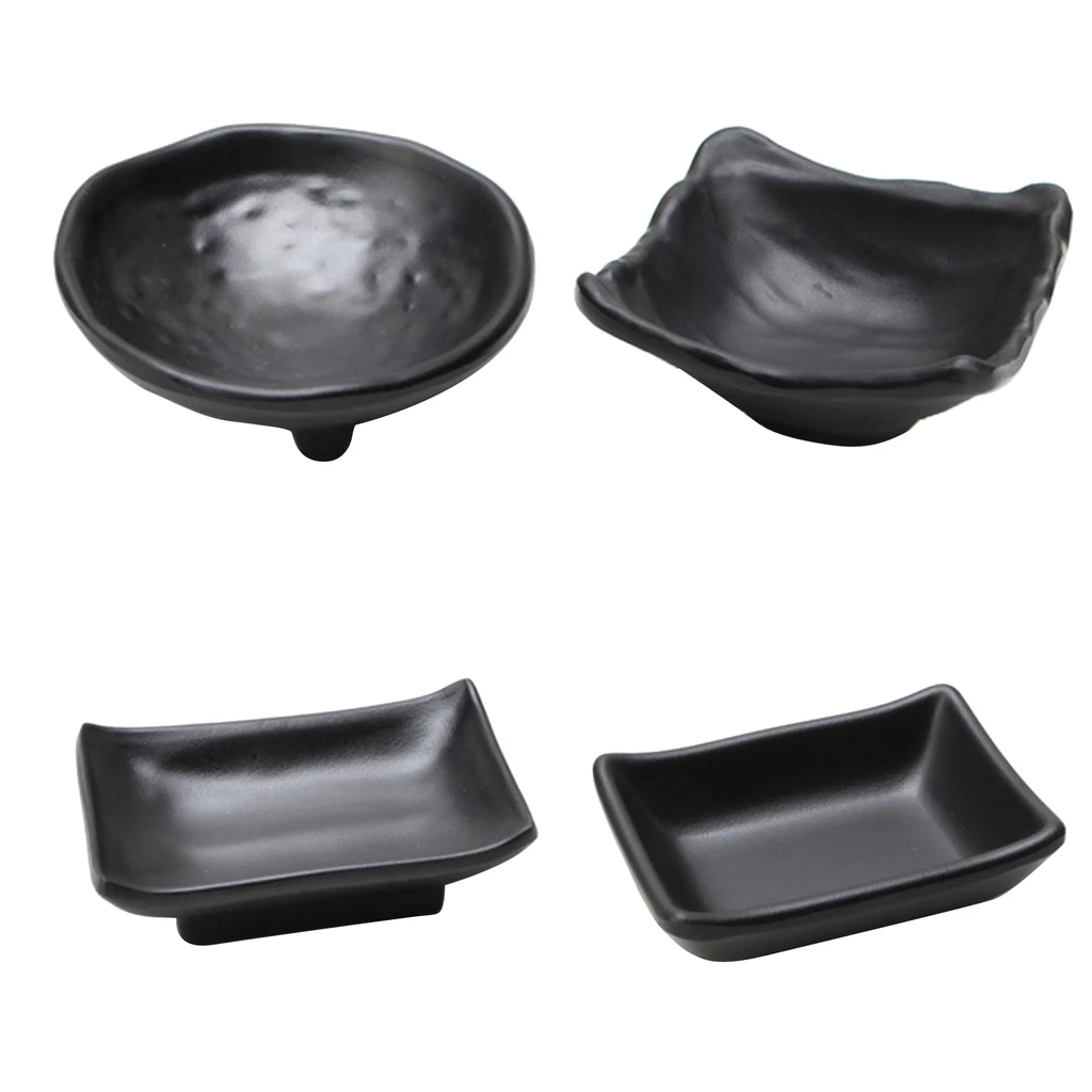4-set Snack Dipper Saucer Tray Condiment Tomato Chips Corns Nuts Bite Bowl B