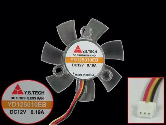 Y.S TECH YD125010EB DC 12V A Dia. 3-проводной серверный охлаждающий вентилятор 45 мм c. T.C 26 мм
Y.S TECH YD125010EB DC 12V A Dia. 3-проводной серверный охлаждающий вентилятор 45 мм c. T.C 26 мм