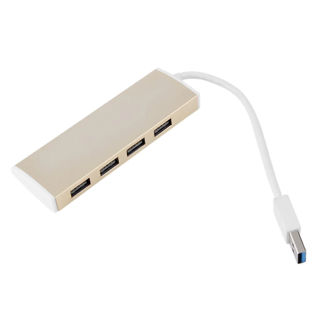 Gold Aluminum Multiple Adapter Computer Accessories 4 Port High Speed Splitter Hub Socket Pattern Use Power For MacBook Desktop
Gold Aluminum Multiple Adapter Computer Accessories 4 Port High Speed Splitter Hub Socket Pattern Use Power For MacBook Desktop