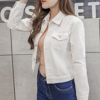 Female Denim Jacket Women Cowboy Coat Loose Long Sleeve Short Bomber Jacket Coats Spring Autumn
Female Denim Jacket Women Cowboy Coat Loose Long Sleeve Short Bomber Jacket Coats Spring Autumn