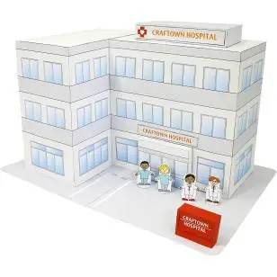 Hospital 3D Architecture Paper Model Parent And Child DIY Architecture Model Handmade Paper Folding Children'S Educational
Hospital 3D Architecture Paper Model Parent And Child DIY Architecture Model Handmade Paper Folding Children'S Educational