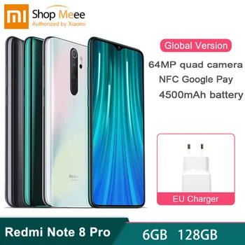 Global Version Xiaomi Redmi Note 8 Pro 6GB RAM 128GB ROM Telephone 64MP Quad Rear Camera Smartphone Helio G90T Octa 4500mAh 
Global Version Xiaomi Redmi Note 8 Pro 6GB RAM 128GB ROM Telephone 64MP Quad Rear Camera Smartphone Helio G90T Octa 4500mAh