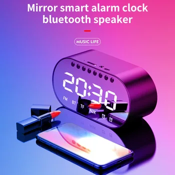 2 In 1 Portable Bluetooth Speaker Mirror Alarm Clock Super Bass Wireless Stereo Rechargeable Speakers Support TF AUX For Phone
2 In 1 Portable Bluetooth Speaker Mirror Alarm Clock Super Bass Wireless Stereo Rechargeable Speakers Support TF AUX For Phone