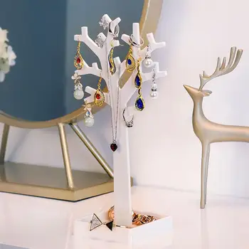 Tree Shape Display Stand Multifunction Jewelry Hanging Storage Holder Desktop Organizer Shelf for Earrings Necklaces White Black
Tree Shape Display Stand Multifunction Jewelry Hanging Storage Holder Desktop Organizer Shelf for Earrings Necklaces White Black