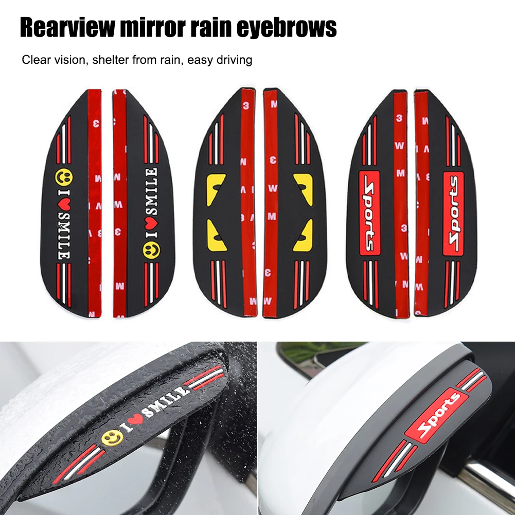 2 Pcs Mirror Rain Visor Guard Sports Rubber Rearview Side Rain Eyebrow Rearview Mirror Visor Guard For Most Car Truck And SUV
2 Pcs Mirror Rain Visor Guard Sports Rubber Rearview Side Rain Eyebrow Rearview Mirror Visor Guard For Most Car Truck And SUV