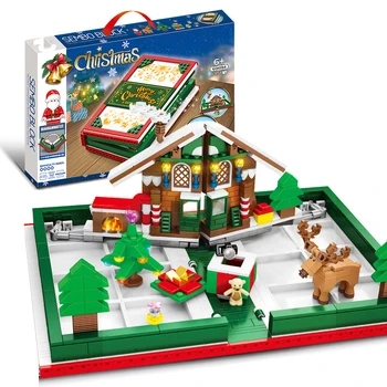Fashion Merry Christmas Theme Building Blocks Books Educational Toys moderl Folding three-dimensional book block Bricks gift 
Fashion Merry Christmas Theme Building Blocks Books Educational Toys moderl Folding three-dimensional book block Bricks gift