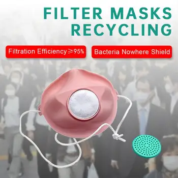 Reusable Silicon Masks Dustproof Masks proof-fog Proof-pollution Silicone With Breathing Valve with 5 Mask Replaceable Filter
Reusable Silicon Masks Dustproof Masks proof-fog Proof-pollution Silicone With Breathing Valve with 5 Mask Replaceable Filter