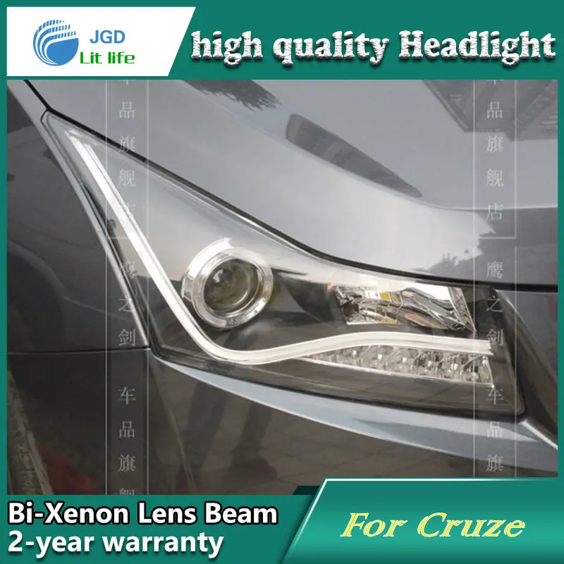 Car Styling Head Lamp case for Chevrolet Cruze 2009-2012 Headlights LED Headlight DRL Lens Double Beam Bi-Xenon HID Accessories |