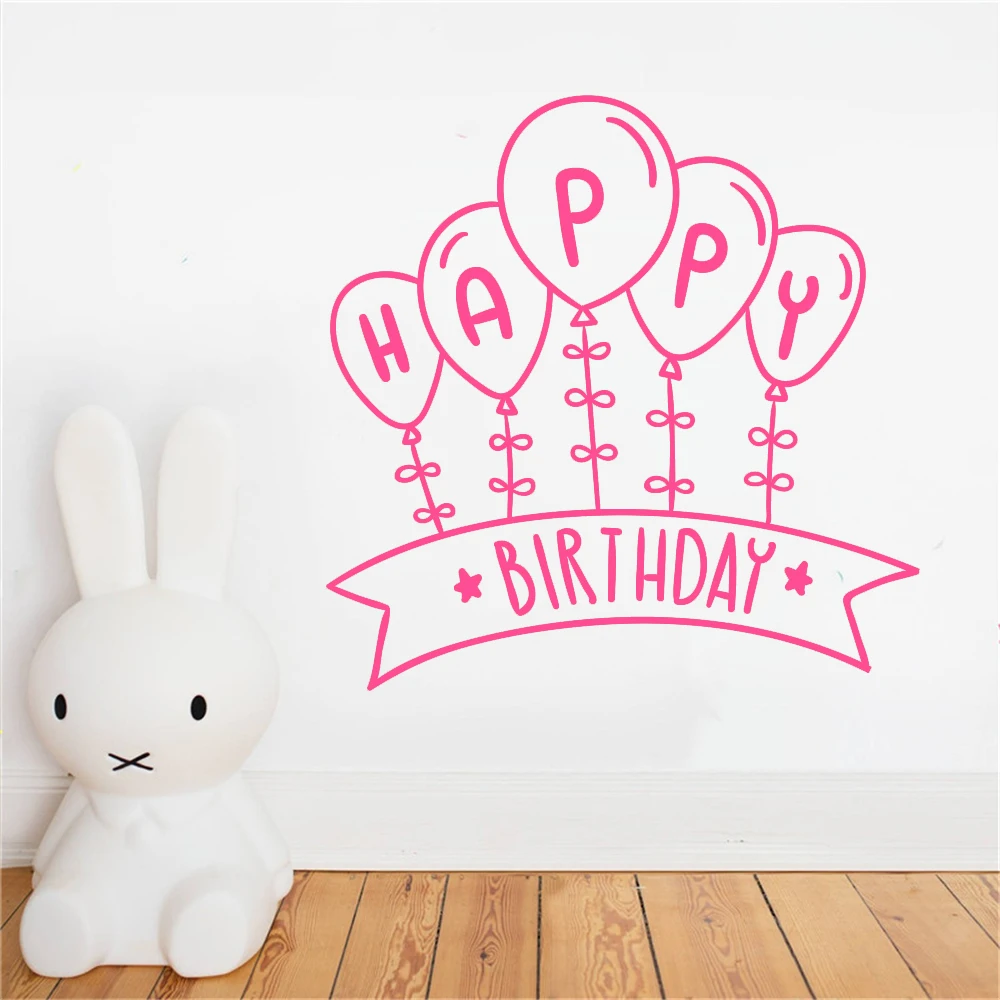 Happy Birthday Pary Wall Stickers Balloon Poster For Kids Girl Room Mural Vinyl Bedroom Livingroom Decoration Decals HJ082
Happy Birthday Pary Wall Stickers Balloon Poster For Kids Girl Room Mural Vinyl Bedroom Livingroom Decoration Decals HJ082