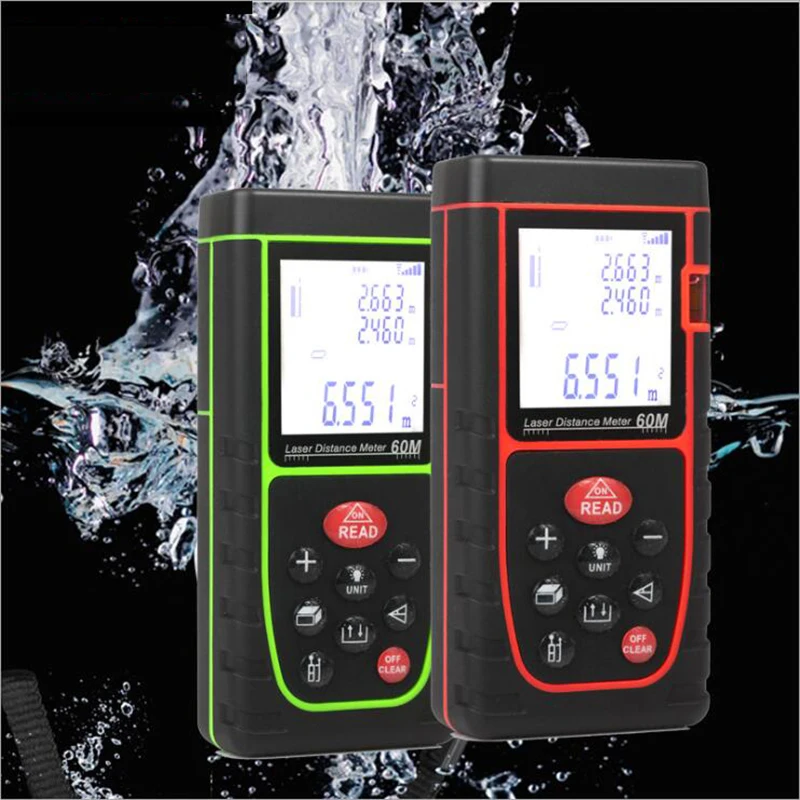 Laser range finder 40M60M80M100M handheld range finder electronic analysis measuring instrument digital ranging measuring tool
Laser range finder 40M60M80M100M handheld range finder electronic analysis measuring instrument digital ranging measuring tool